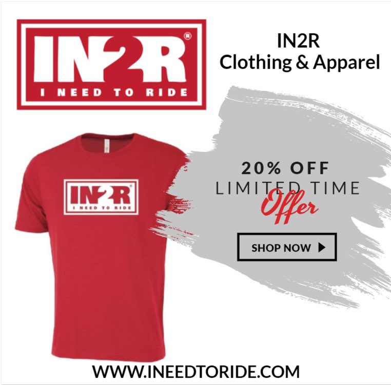 IN2RClothing's tweet photo. Remember riders that we currently have our Original T-shirts for 20% off. LIMITED TIME ONLY. Also if you place an order for 100$ or more you get free shipping. Don’t miss out and get yours now at https://t.co/Awsvl5AoEs
Sign up now with your email and stay tuned for future drops. https://t.co/5HkWcmcXHP