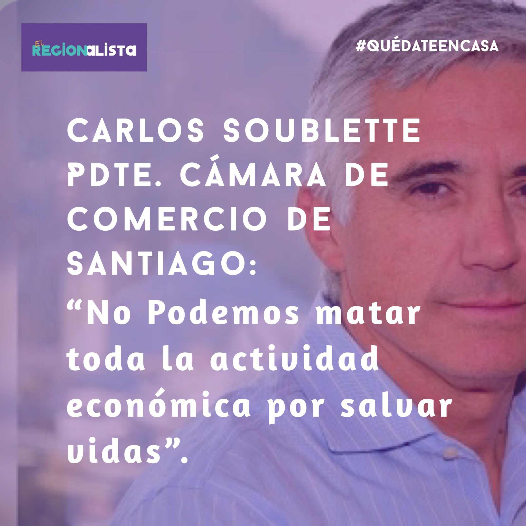Regionalista.cl auf Twitter: „Polémicas declaraciones del Presidente de la Cámara de Comercio de Santiago que llama a privilegiar la economía por sobre la vida de las personas. #Antofagasta #Calama https://t.co/fkU55tcEA1“ /