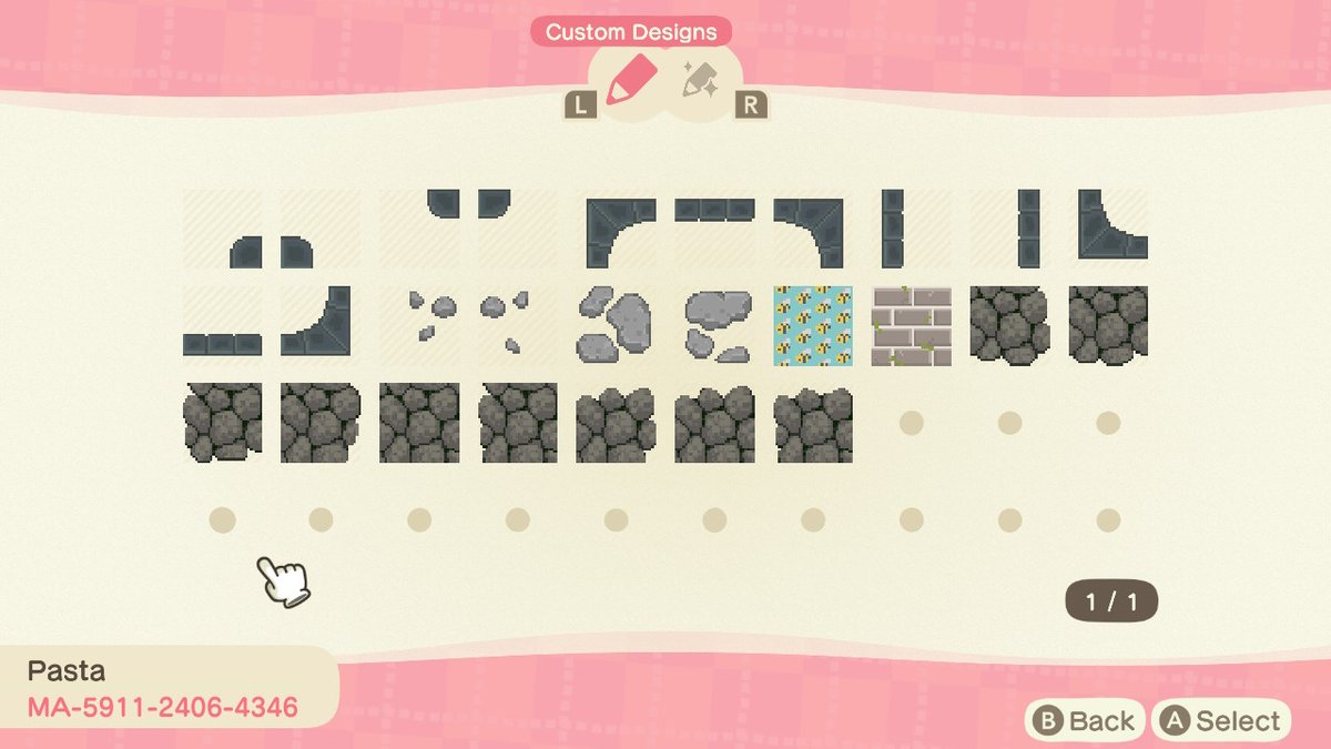 piikaxiu's tweet photo. Saw some ppl doing these path borders and I fell in love so I made my own for the arched stone path~ #AnimalCrossing #ACNH https://t.co/D86mQI6xDw