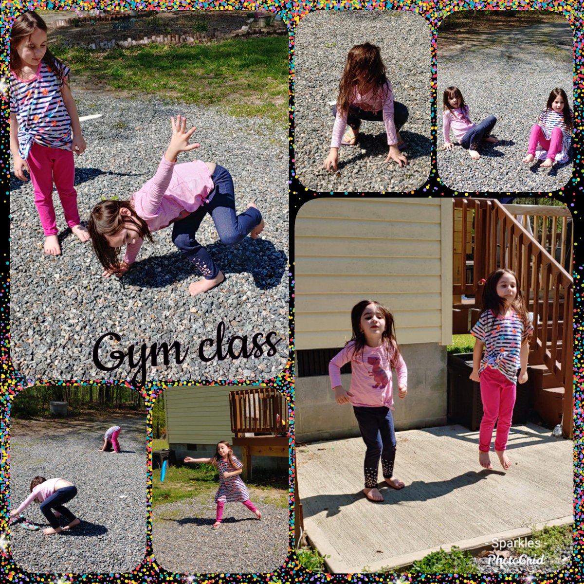 ArianaBloem's tweet photo. Fresh air gym class. #froghop #bearwalk #crabcrawl #jumpupanddown #frisbee and the #updownthingy not sure what that one is "we did it with @WatkinsPetsPE at school" #bloemininagarden #proudpetspatriots @MrsGsK1 @1stgradepetspa1 @PetsworthEngage https://t.co/T9i5SiQJc5