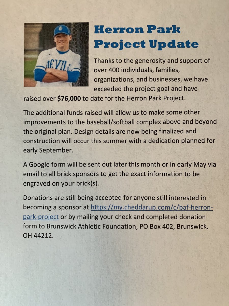 Wanted to share the great news with everyone! 💙⁦<a href="/BHSGoBigBlue/">Brunswick HS Athletics</a>⁩ ⁦<a href="/jmackey22/">Joe Mackey</a>⁩ ⁦#WintheDay 🧢#JoshStrong