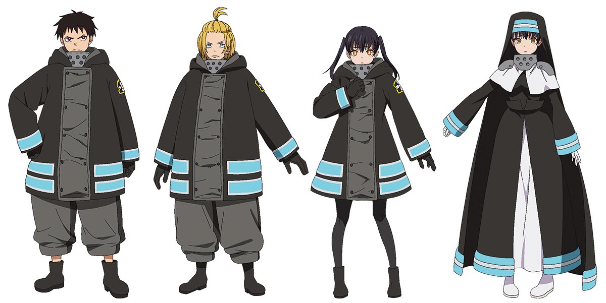 Anime Trending on X: Fire Force Season 2 Character Designs. The anime is  slated to premiere on Summer 2020.  / X