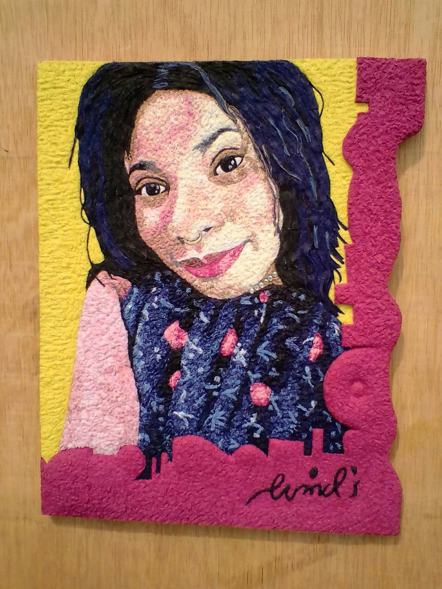 ArtAdebisi's tweet photo. Portrait
Medium: 100% sowing threads **no paint**
Size:14×16inches
Signed: Wind
2019
#threadportrait #portrait #realism #art #artists #artistsoninstagram #artistssupportingartists #ArtLovers #VisualArt #contemporaryart #artgallery #artcollectors #artforhearts #artshow https://t.co/vAi5TsX0yC