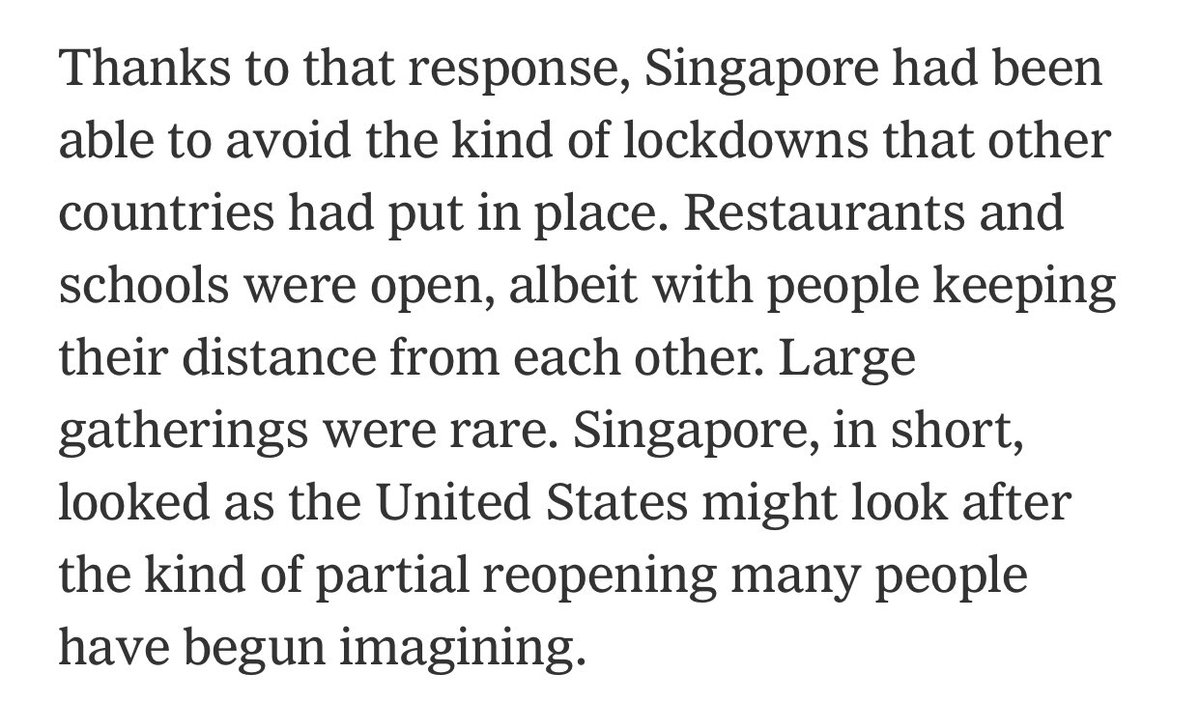 This is a very useful link that should address some questions.  https://www.google.com/amp/s/www.nytimes.com/2020/04/16/opinion/coronavirus-reopen-economy-singapore.amp.html