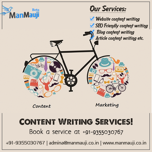 We provide #professional content writing services in English/Hindi for your #business or #brand. Book a service at +91-9355030767 & get more info @ bit.ly/2DDM21D.
#ContentWriting #WritingServices #SEOContentWriting #BlogWriting #ArticleWriting #English #Hindi #ManMauji