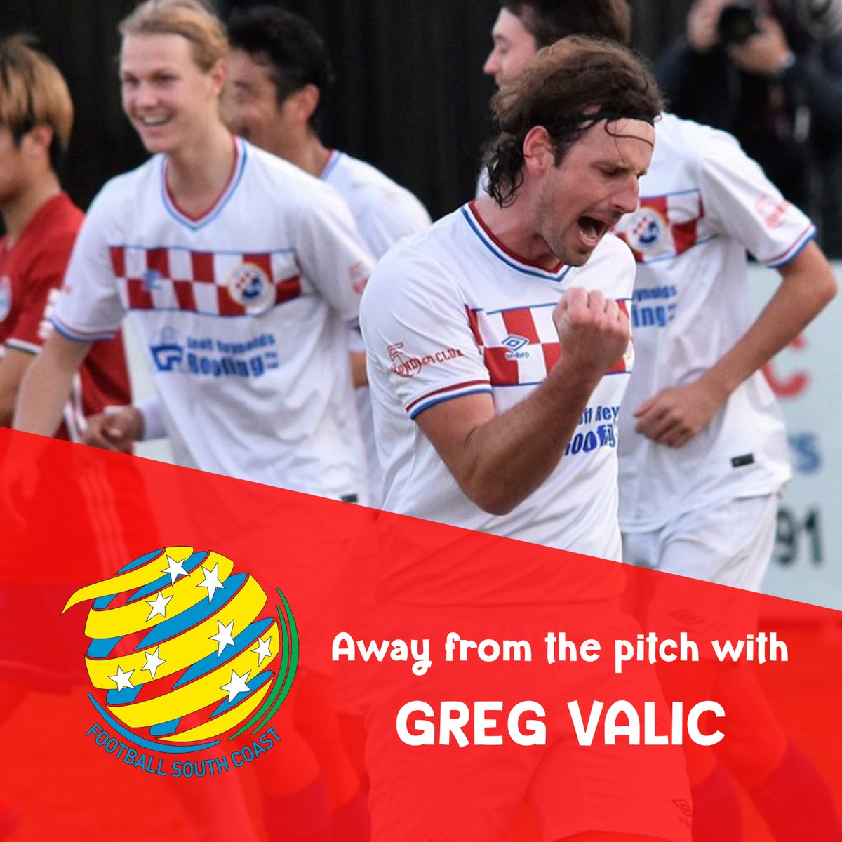 The second episode of Away from the pitch features <a href="/southcoastutd/">South Coast United</a> stalwart <a href="/GregoryValic/">Gregory Valić</a>.
The defender has spent two decades at Ian McLennan Park where he's gone from a wide-eyed rookie to the club's player-coach.
🎧 - bit.ly/2RKpbZk