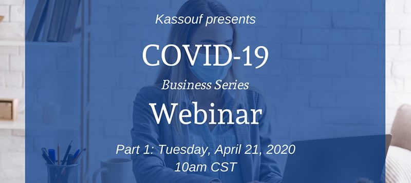 kassoufco's tweet photo. Participating in CARES PPP? Join Kassouf Advisors for COVID-19 Business and Tax Planning webinar, Tuesday, April 21st, to learn how to maximize loan forgiveness and tax credits. https://t.co/6Vo7r8SHI1 https://t.co/RB3vs6abUm