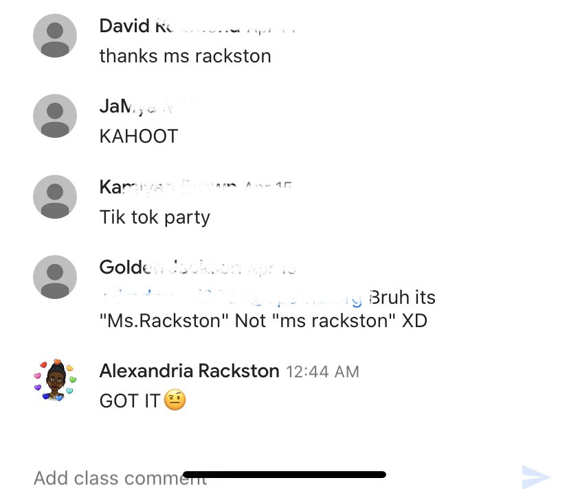 TAGMsRackston's tweet image. For STEM Friday, I told my kiddos to pick between Kahoot and a TikTok party.... Well, I’ve also created 4th Gr GRAMMAR POLICE🤣 and I have to embarrass myself doing TikTok😕 #RESPECTCASCADE #ILoveThem #ILaughedSoHard