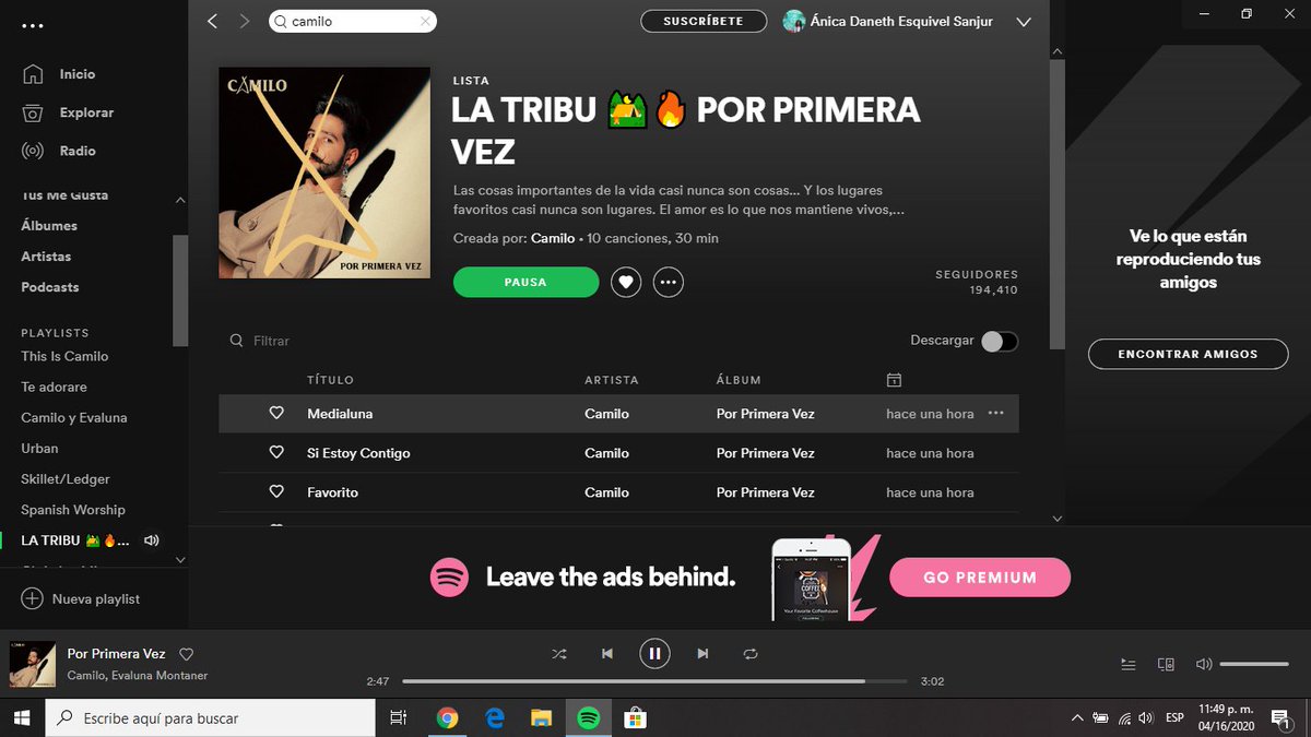 anicadaneth's tweet photo. Quienes mas al borde de la emoción entre llanto y alegría
Ahora salió el album y me encantaaa 
@CamiloMusica @latribucamilopa 
 #CAMILOPORPRIMERAVEZ https://t.co/foYnj3CPEO