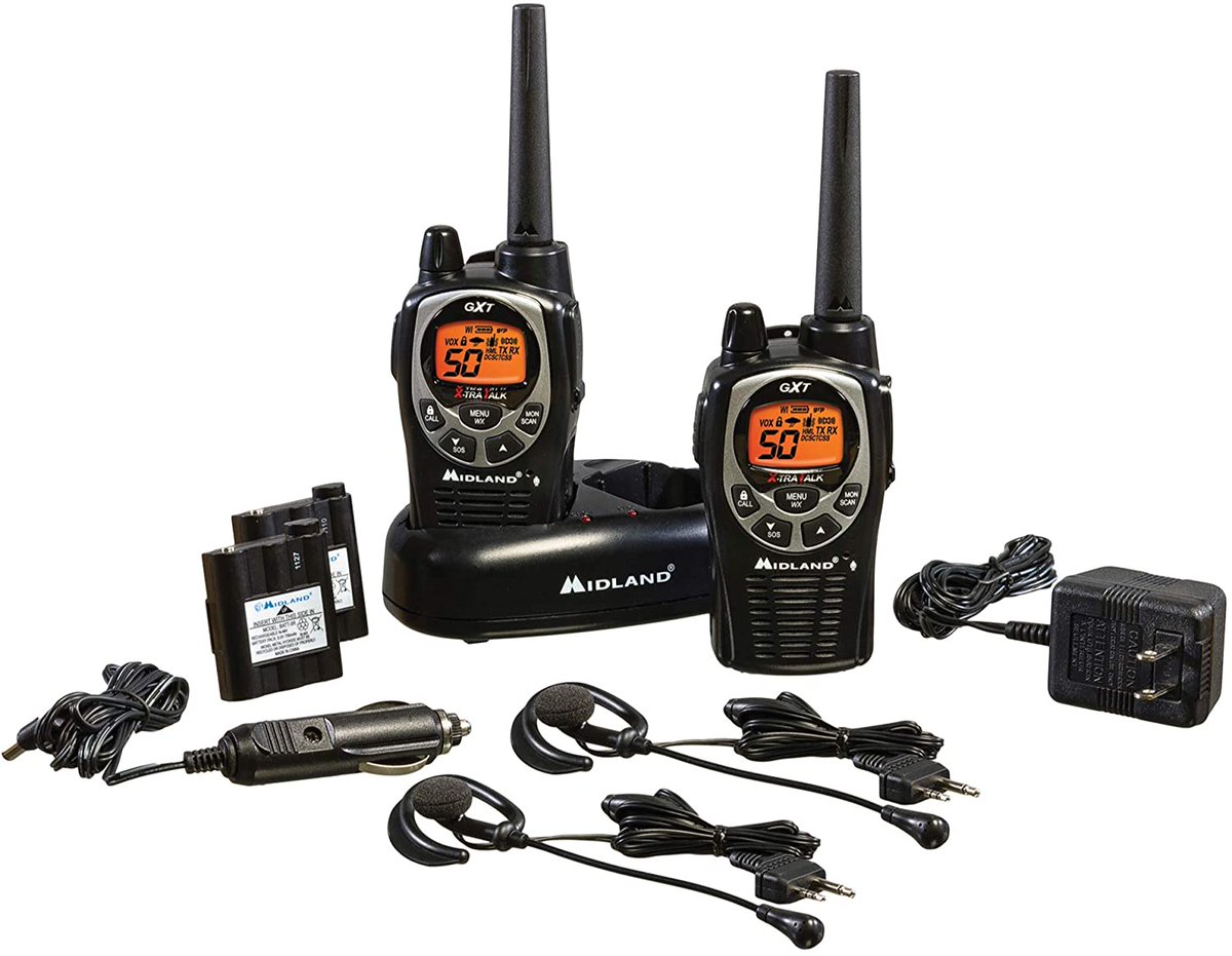 ChoiceNeed's tweet image. Midland - GXT1000VP4, 50 Channel GMRS Two-Way Radio - Up to 36 Mile Range Walkie Talkie, 142 Privacy Codes, Waterproof, NOAA Weather Scan + Alert (Pair...
amzn.to/3esfSXB