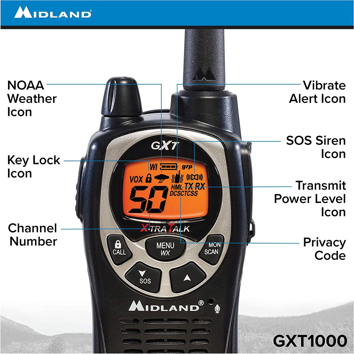 ChoiceNeed's tweet image. Midland - GXT1000VP4, 50 Channel GMRS Two-Way Radio - Up to 36 Mile Range Walkie Talkie, 142 Privacy Codes, Waterproof, NOAA Weather Scan + Alert (Pair...
amzn.to/3esfSXB