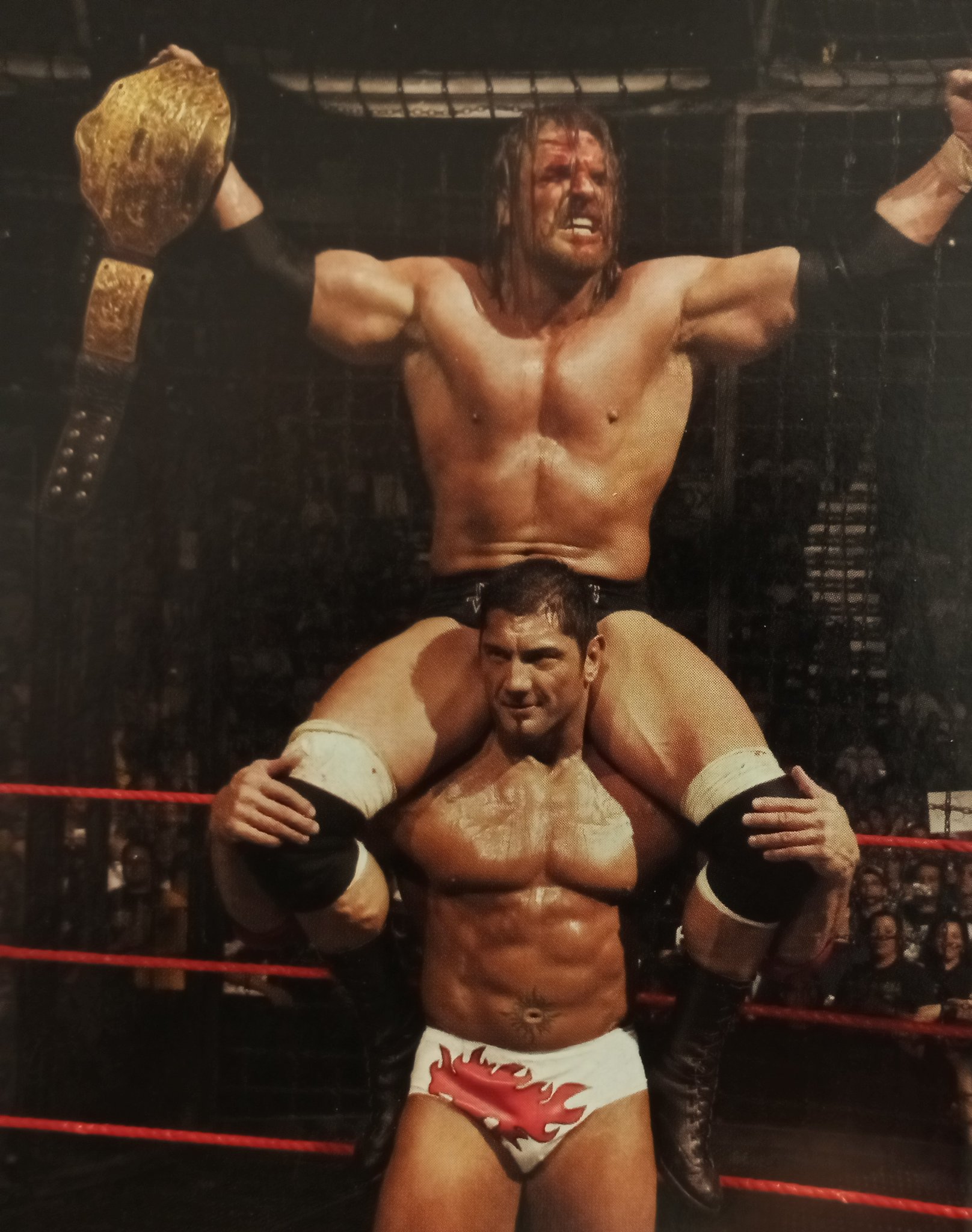 Rasslin' History 101 on Twitter "TripleH celebrates with Evolution