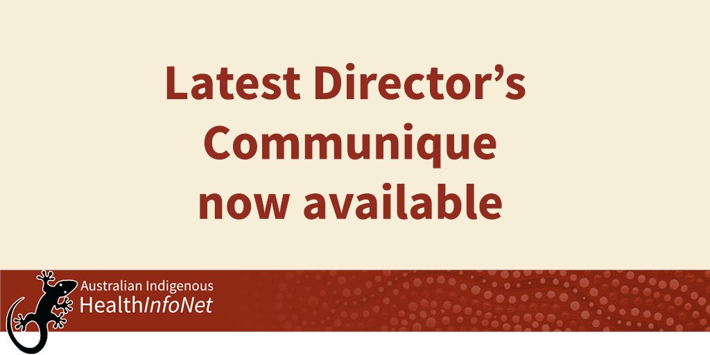 neildrewAIH's tweet photo. I'm pleased to announce the release of the April edition of the @HealthInfoNet Director's Communique. It contains info on our a new #COVID19 Updates and Information portal and our new partner organisation, @indigitek. Read more: https://t.co/9a8HBlv0zb https://t.co/ufcGqtoJyh