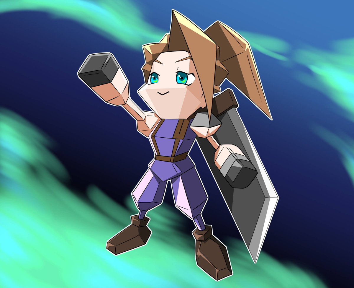 青木 伴イラストレーター Youtube始めました Ff7リメイク発売おめでとうございます あんよチャン 17足目 1997 S ポリゴンクラウド こんなスニーカーあったら面白いなシリーズ 昔のポリゴンって今観ると愛らしい Ff7r Ff7リメイク