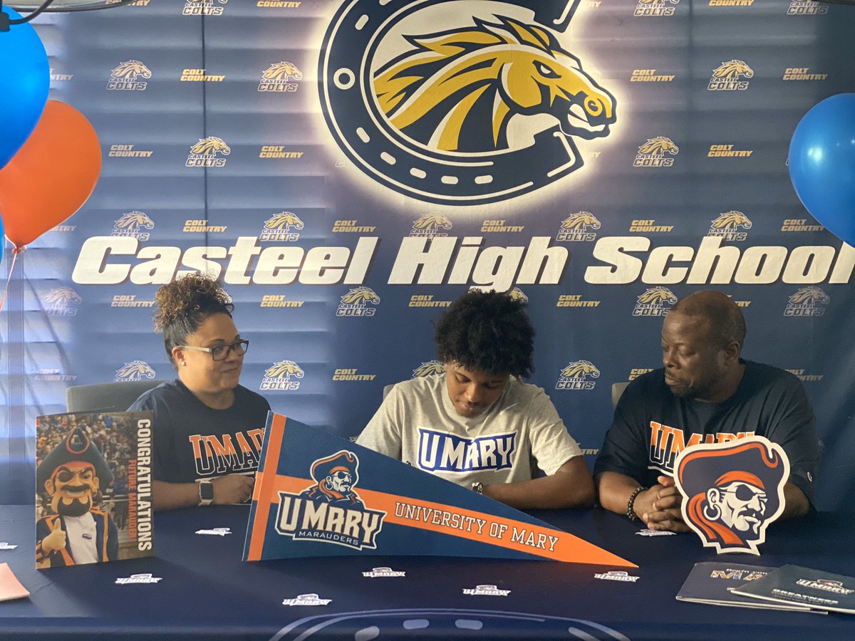 Signed 🖋🔵🟠 <a href="/UMaryMensBball/">UMary Men's Basketball</a> <a href="/CoachJoeKND/">Joe Kittell</a> <a href="/Colt_Basketball/">Casteel Basketball</a>