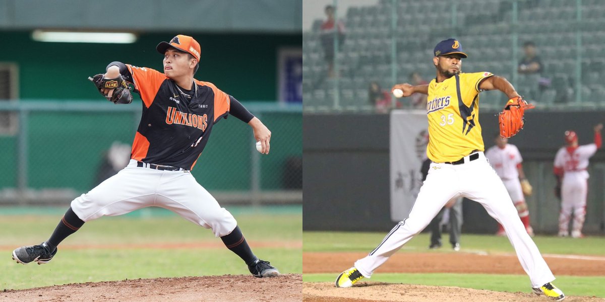 GOCPBL's tweet photo. Starting pitchers for tonight's #CPBL games.

Uni-Lions vs Chinatrust Brothers
- 江辰晏 (Chiang Chen-Yen) (Uni-Lions)
- Esmil Rogers (Brothers)

Fubon Guardians vs Rakuten Monkeys
- Bryan Woodall (Guardians)
- Elih Villanueva (Monkeys)

📺: https://t.co/JxArjPOl3T https://t.co/A0cXtr8MyH