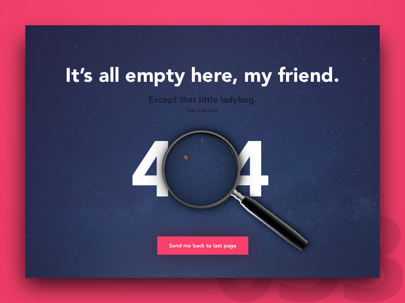 UXstudio's tweet image. A 404 page can also make your day! #emptystate @vitariusbence on #dribbble #ui