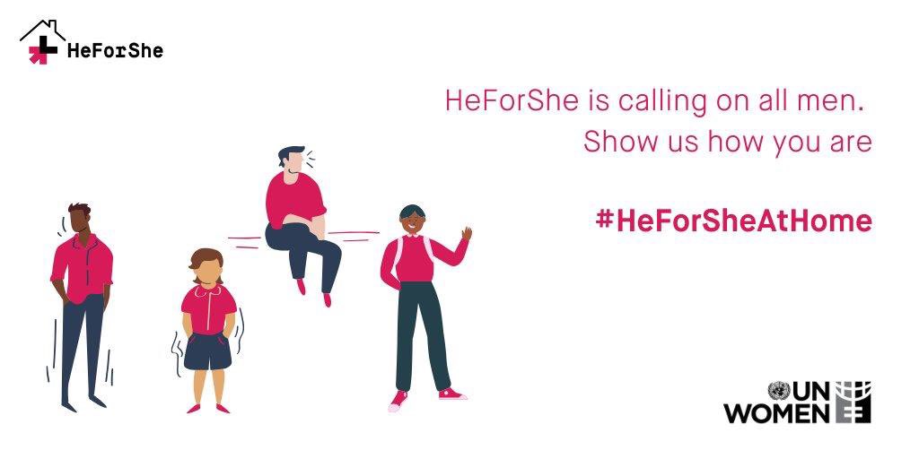 Millions are now indoors due to #COVID19 Gender inequalities are increasingly apparent when it comes to housework &amp; care. #HeForSheAtHome invites men to tell your story of how you’re doing your equal share at home. Tag 
<a href="/HeForShe/">HeForShe</a>
#HeForSheAtHome ⁦⁦
⁦⁦<a href="/UNWomenAust/">UN Women Australia</a>⁩