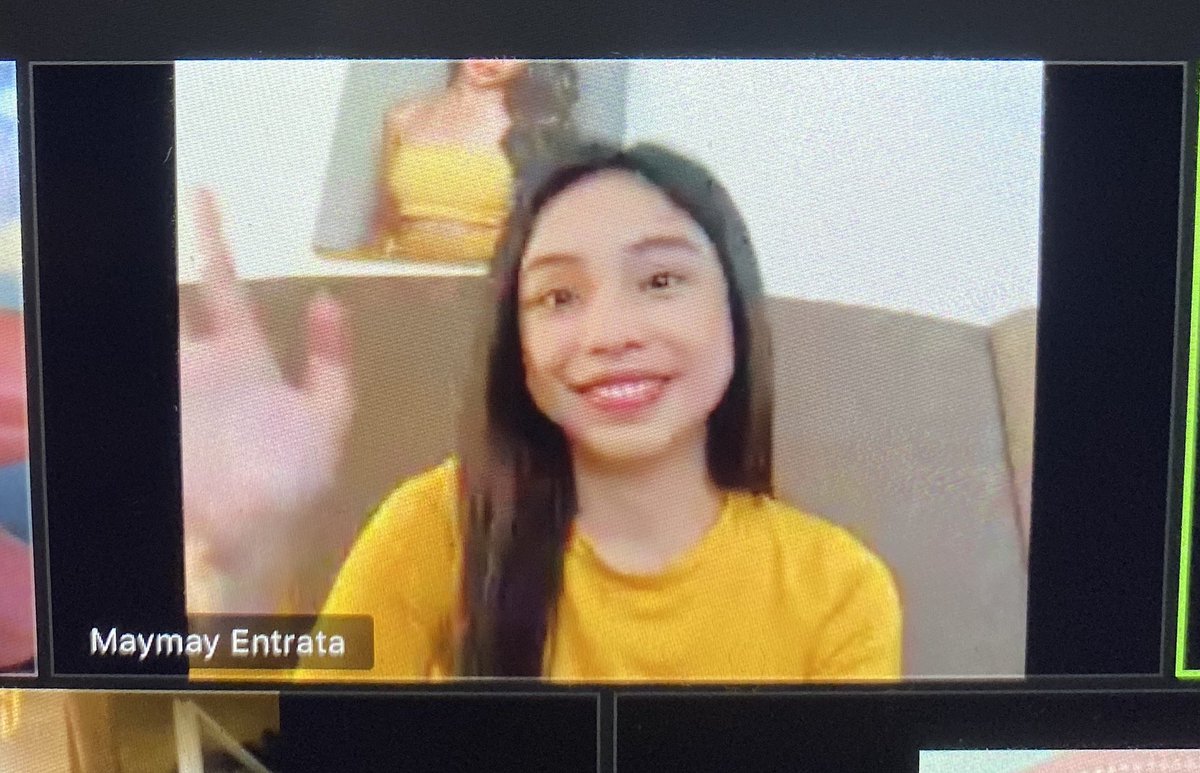 macoyski's tweet photo. Briefing kanina with @maymayentrata07! Yung excitement nya na nung makakita ng tao hahahahaha!!! miss you Maaaaayyyyy!!! Paka fresh huy!!! https://t.co/YLO5forlkN