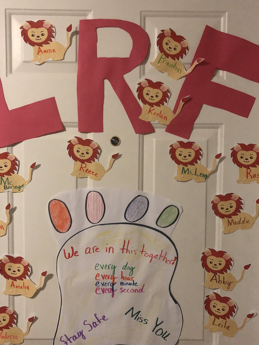 Wojtowiczkelly's tweet photo. Challenge accepted @FosterLions! Someone is missing his friends in @MsLeng3rdGrade ... however we are still together #Fosterpride https://t.co/rQz6WQ8rm6