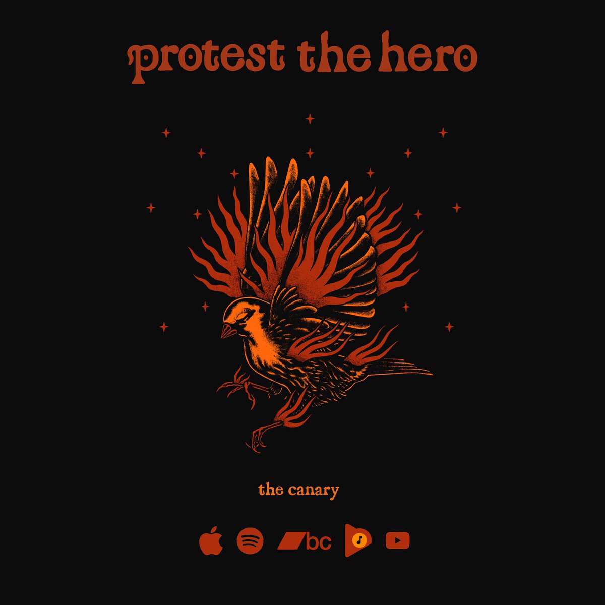 ProtestTheHero's tweet image. Stream/Download our newest single ‘The Canary’ from our upcoming album PALIMPSEST here: linktr.ee/protestthehero