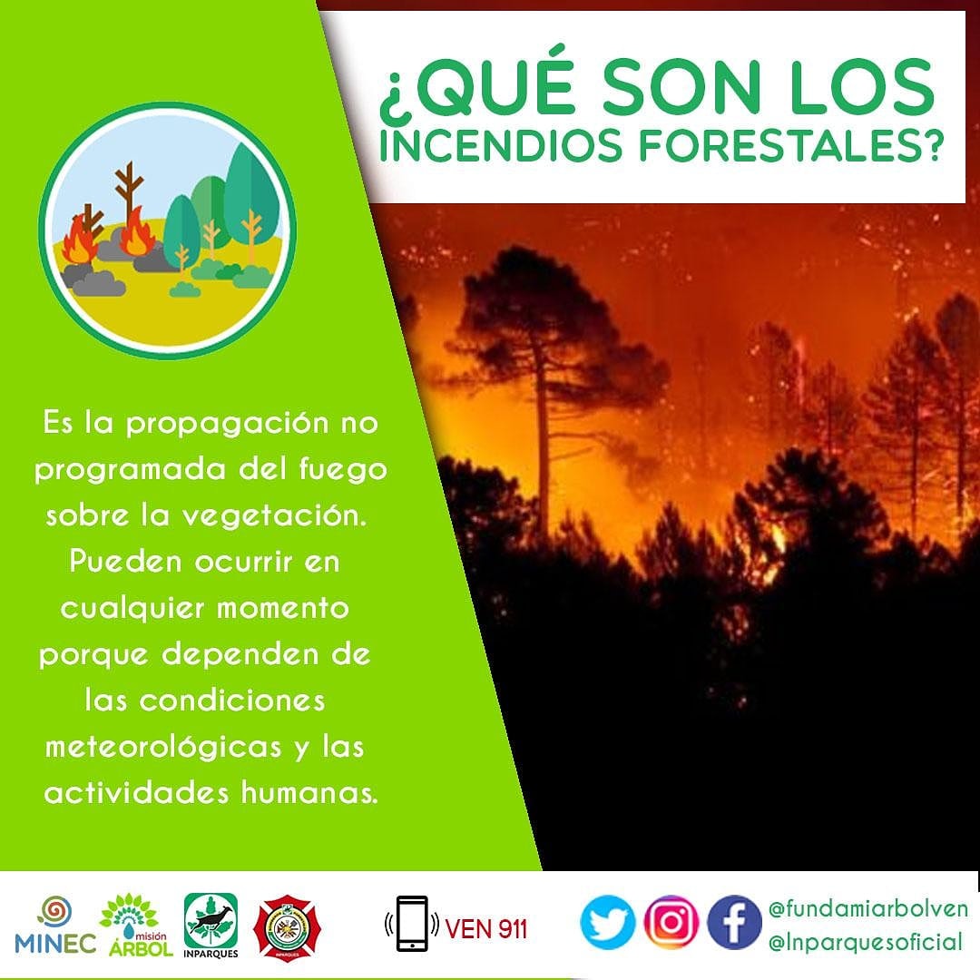 sar_drone's tweet photo. APÓYANOS  A DIFUNDIR .
Ante los innumerables incendios que se han registrado en los últimos días en diferentes lugares del país, compartimos esta información de importancia. ⁣
@inparquesoficial⁣

#Incendios #Bosques #Selvas #Venezuela #Tierra #Planeta #Cuida #Protege https://t.co/G6HLBm0bZm
