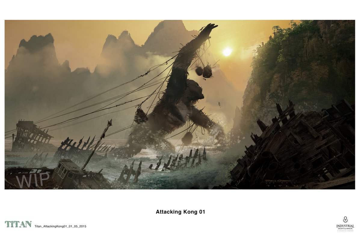 Concept Art: Kong vs. Skull Devil #MonsterverseWatchalong