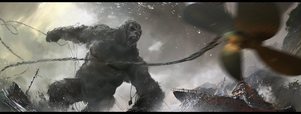Concept Art: Kong vs. Skull Devil #MonsterverseWatchalong