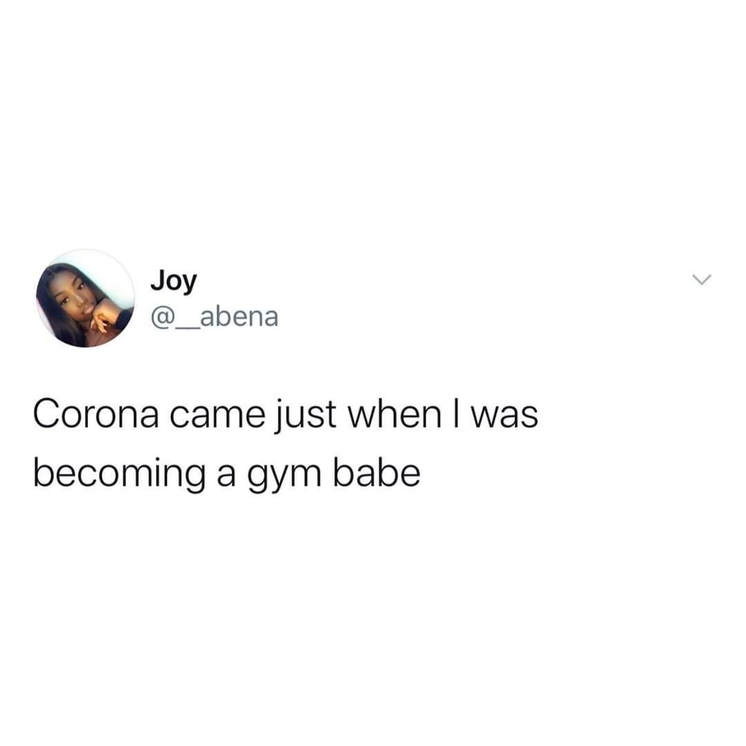 2shotspls's tweet photo. I guess this summer body will have to wait.
.
.
.
#summerbody #coronamemes #virusmemes #quarantinememes #gymbabe #workingout #becomingfit https://t.co/0p2R5FFHFw