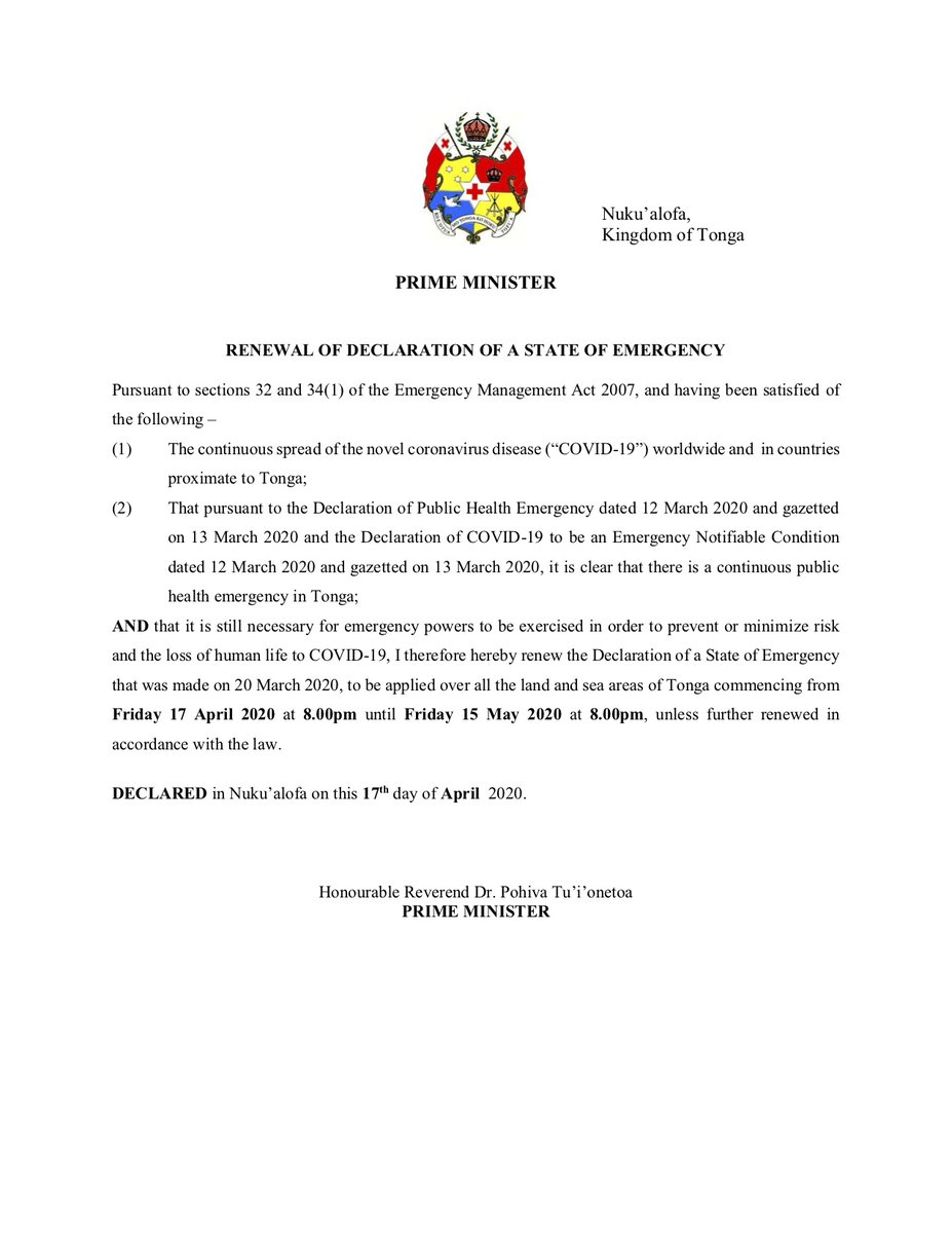 Tonga Police tweet media