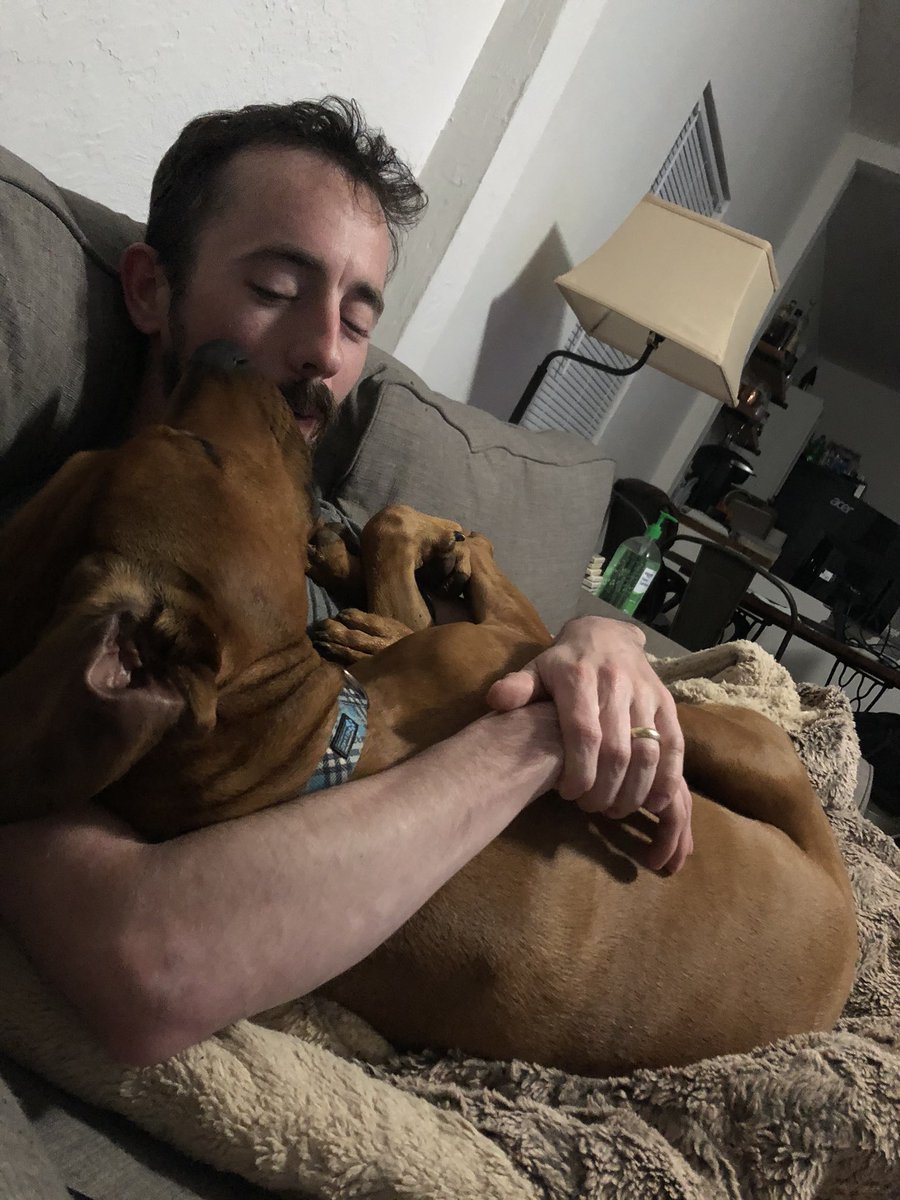 MsMolly_Maggie's tweet photo. Cuddle time is my favorite time of the day! #cuddledog #dogdad 💕 🤗 https://t.co/EbL0xvgxFn