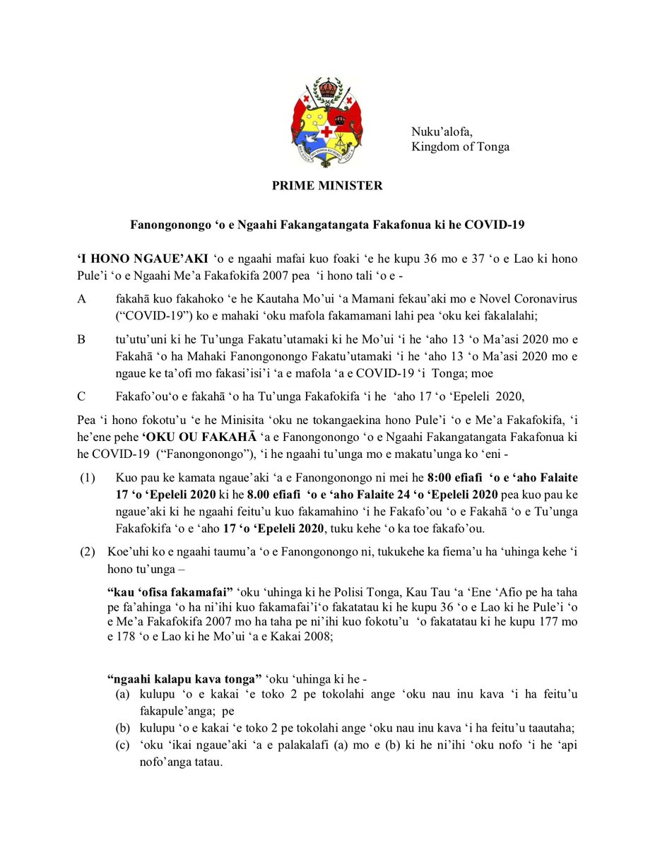 Tonga Police tweet media