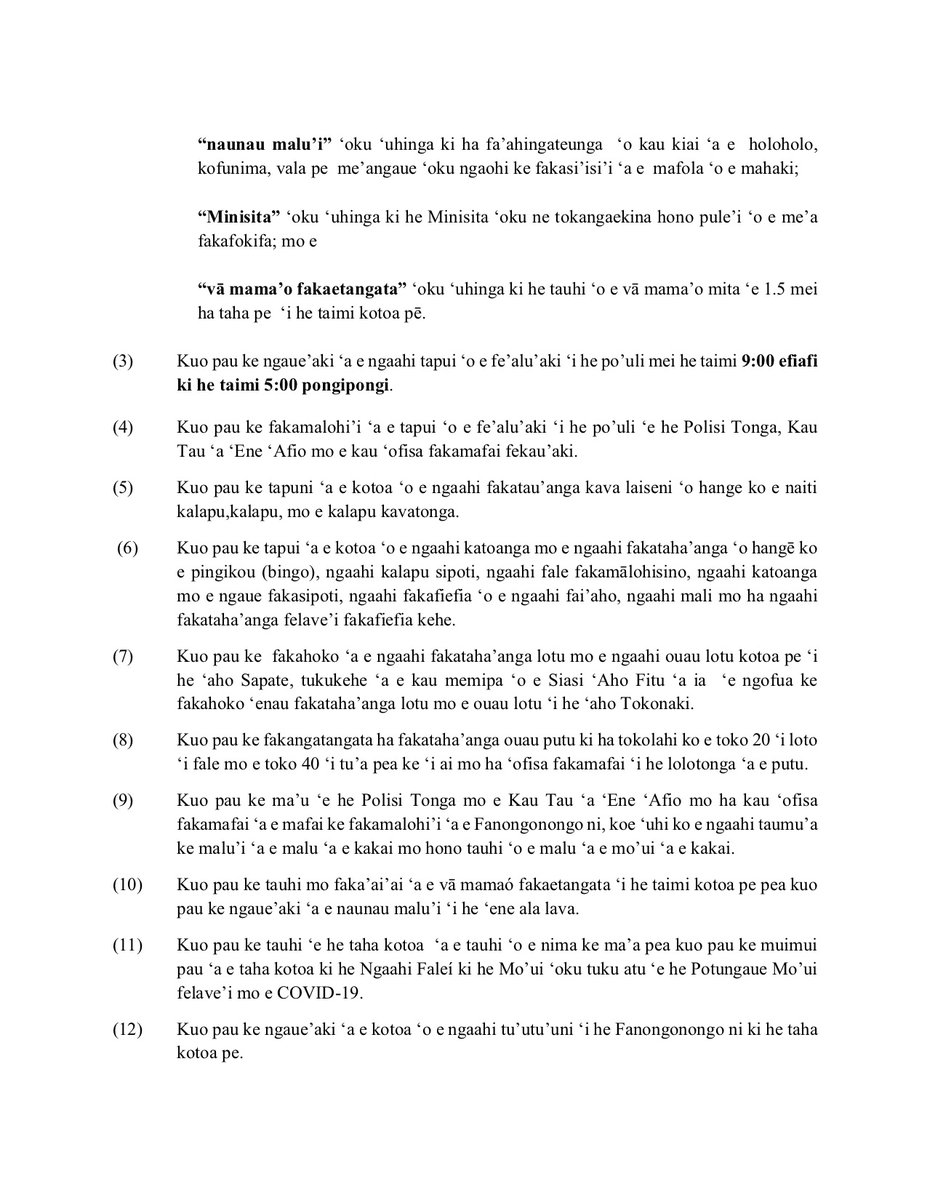 Tonga Police tweet media