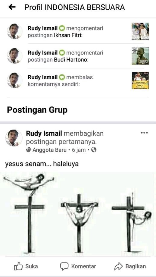 Mun4fikunn's tweet image. Gua mualaf dah kalo yang kek ginian diproses ama aparat... Kek gak tau aja pasal penistaan agama cm blaku utk umat kapir... Bukan begitu pak @CCICPolri @DivHumas_Polri?. 
@permadiaktivis