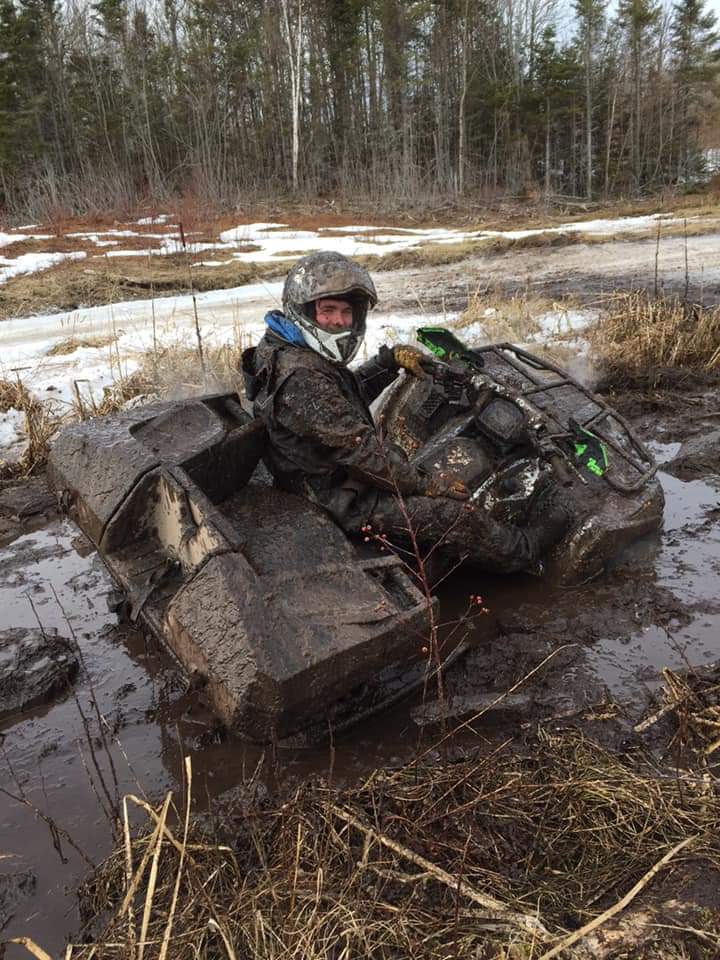 hockeydad9899's tweet photo. My son Ty on his #kawisaki #bruteforce #atv with #intercotires #vampire2s #novascotia https://t.co/ncvfPhanp9