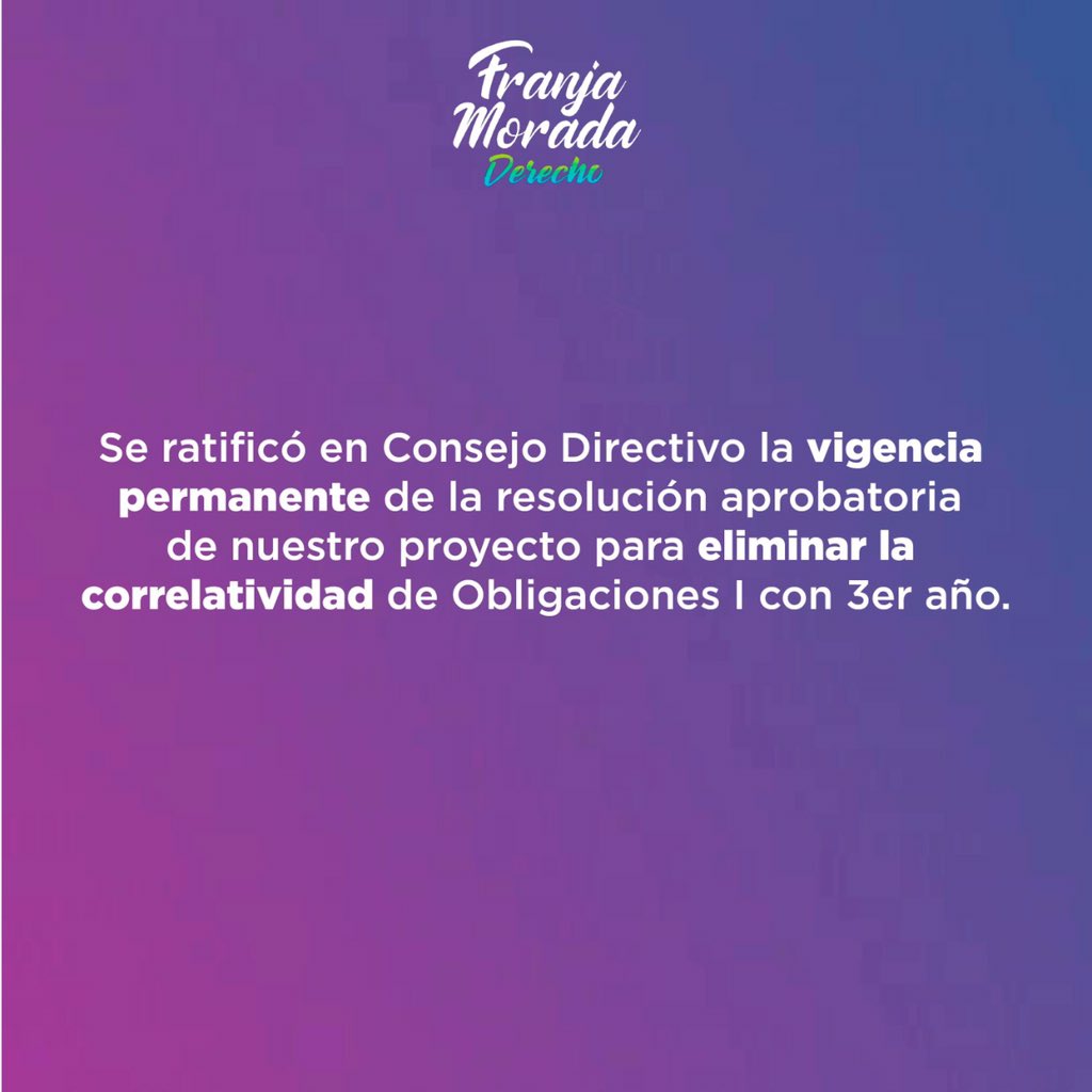 franjamderecho's tweet photo. #LoLogramos #Correlatividades #Administrativo1 #Contratos1 #PPS3 #ExámenesVirtuales

Acaba de terminar una nueva sesión del Consejo Directivo de la facultad. En ella, se aprobaron 3 iniciativas que presentamos desde Franja Morada, detalladas en las siguientes imágenes. https://t.co/5xSHmPHGso