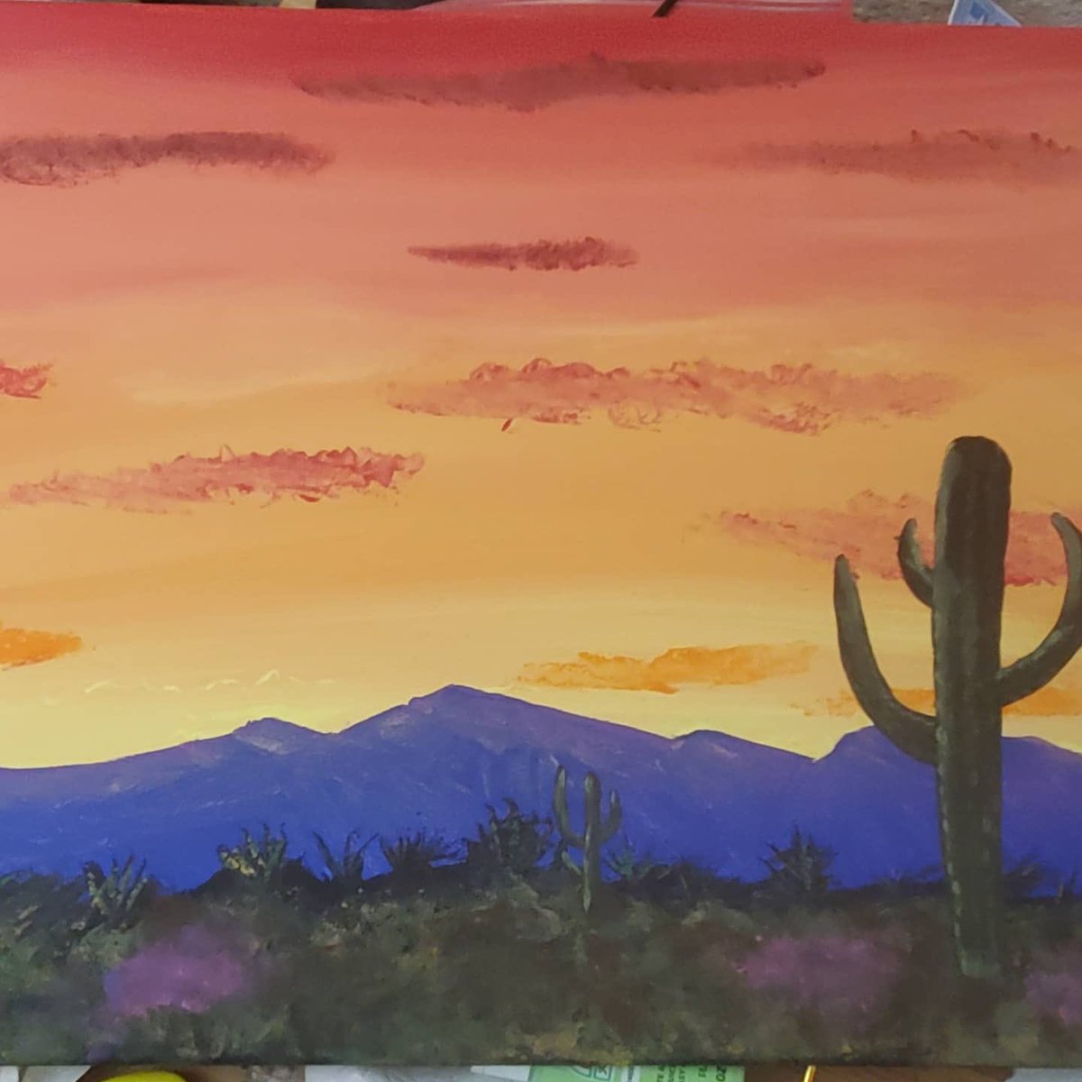 RamirezScience's tweet photo. Taking this time durning #SpringBreak to do some things I love! I do love #cactus Come Monday it is full on distant learning with my kiddos! #MissMyStudent #ILoveArt https://t.co/dsUd85613t