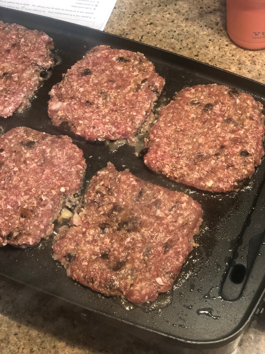 DeeFerguson82's tweet photo. Day 6 of @chrissyteigen menu: Crispy Bacon and Sweet Pickle Patty Melts. Delicious, even the baby loved them. My Mother would like me to point out she deserves the extra points for making the patties the size of the bread. https://t.co/9mLdlRyiVT