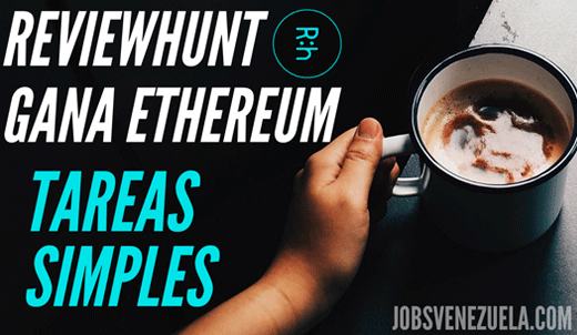 Jobs_Venezuela's tweet photo. 💸🇻🇪 Gana Ethereum en【ReviewHunt】excelente sitio de Mini Trabajos ✔ parecido a Picoworkers o SeoSprint 😎 para hacer todo tipo de minitareas!!

Info ⬇️
🔥 https://t.co/qc7JMISoGq 🔥

#Reviewhunt #Tutorial #Guia #Minitareas #Minitrabajos 2020 https://t.co/bVJCVR7gCO