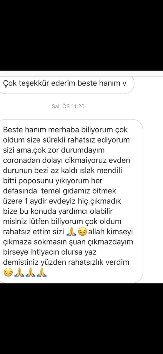 anne ve bebeği ikisi yaşıyorlar elimden gelen kadar kıyafet vs ihtiyaçlarını karşıladım fakat ben de öğrenciyim nakit olarak elimden gelen kadar yardımcı oldum.yardım edemeseniz bile paylaşır mısınız yardım edebilecek kişiler de bana ulaşabilir mi onlara ailenin bilgisini veririm