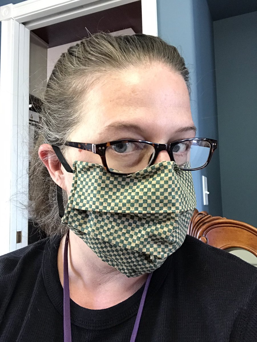 AtTheEdge46's tweet photo. Making washable reusable n95 masks for desperate nurses. I hate sewing, but here we are. #COVID19 #masks #Filti https://t.co/lHqxWdKNGy