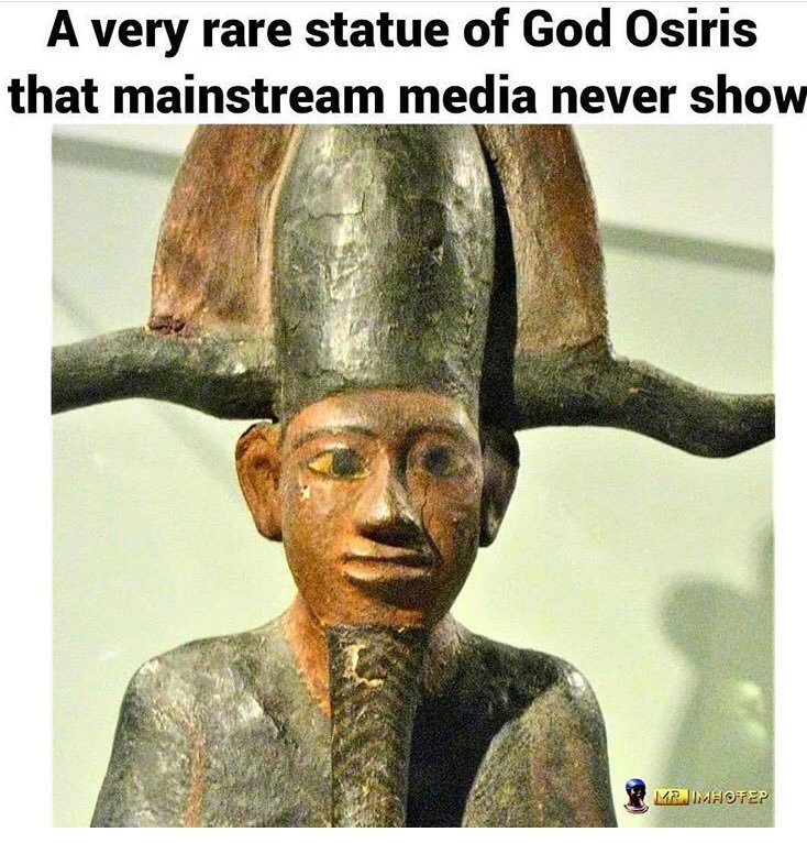 A rare depiction of Asar (Osiris) <a href="/KhemeticChurch/">Khemetic Nation Maat 💧</a>