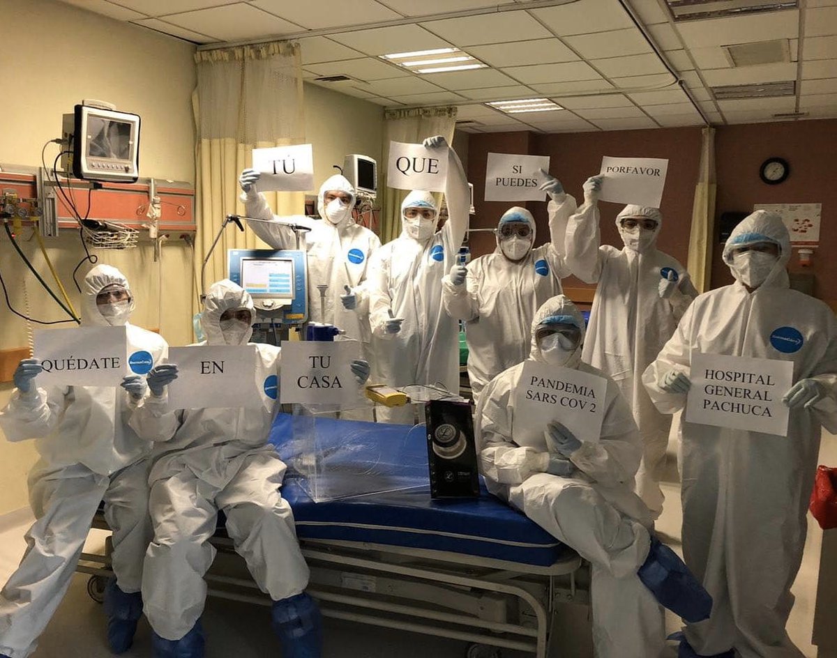 CriterioHidalgo's tweet photo. Los médicos del Hospital General de Pachuca les mandan un mensaje https://t.co/Piyud4ffqE