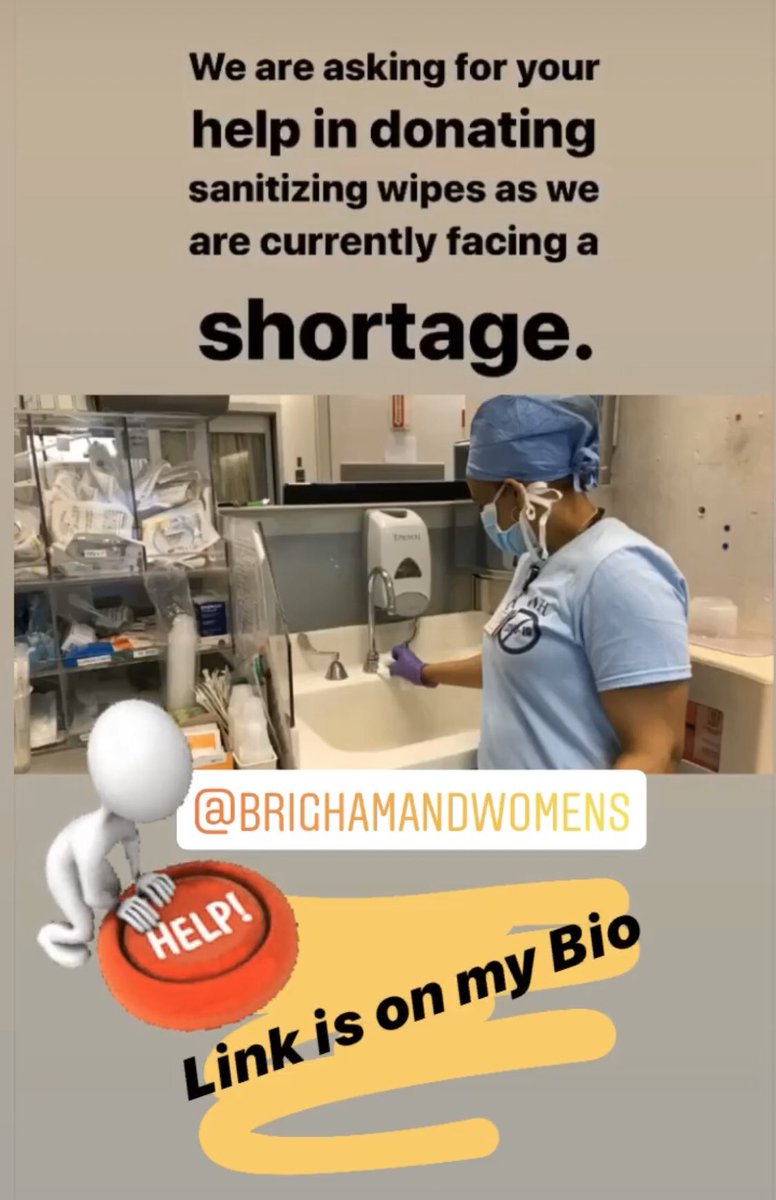 BostonTweet's tweet photo. Brigham &amp; Women’s Hospital is facing a shortage of sanitizing wipes and is seeking donations of wipes and other items. 

Info via the link below. 

via @Vi_teezy 

https://t.co/BTd70Kwlux https://t.co/q9i5A92s82