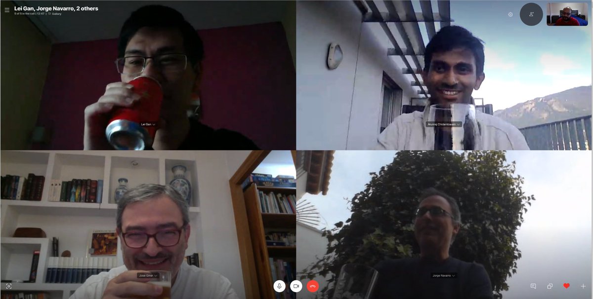 Kyriakos | MaD Lab - OSU (@kstylian19) on Twitter photo While we are all in quarantine, I could still connect with the awesome <a href="/arunraj51/">Arunraj Chidambaram</a>, <a href="/JoseGiner10/">José Giner Planas (Pepe) 🇵🇸</a>, <a href="/JorgeAR_Navarro/">Jorge Navarro</a> and Lei, to celebrate the acceptance of our new <a href="/J_A_C_S/">J. Am. Chem. Soc.</a> paper - stay tuned, it will be online very soon! Carborane MOFs will save the planet..😉 While we are all in quarantine, I could still connect with the awesome <a href="/arunraj51/">Arunraj Chidambaram</a>, <a href="/JoseGiner10/">José Giner Planas (Pepe) 🇵🇸</a>, <a href="/JorgeAR_Navarro/">Jorge Navarro</a> and Lei, to celebrate the acceptance of our new <a href="/J_A_C_S/">J. Am. Chem. Soc.</a> paper - stay tuned, it will be online very soon! Carborane MOFs will save the planet..😉