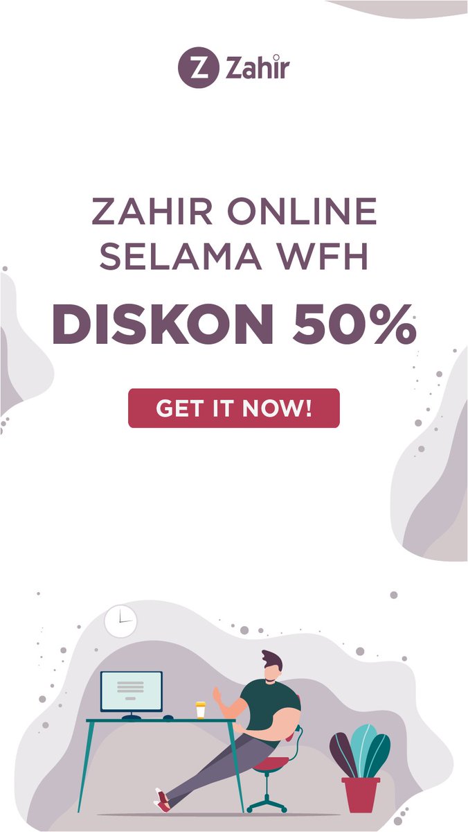 pakde_putut's tweet photo. stay #dirumahajabisa, dapat discount 50% dengan aplikasi Zahir Online
#cobagratis 30 hari, klik https://t.co/WANE2kijTS
#mudahbeneran
Stay safe & Healthy, everyone !!
#thankyouZahir #StayAtHome #WorkFromHome
@ZahirAccounting @ZahirOnlineID https://t.co/rBSBFfR8qS