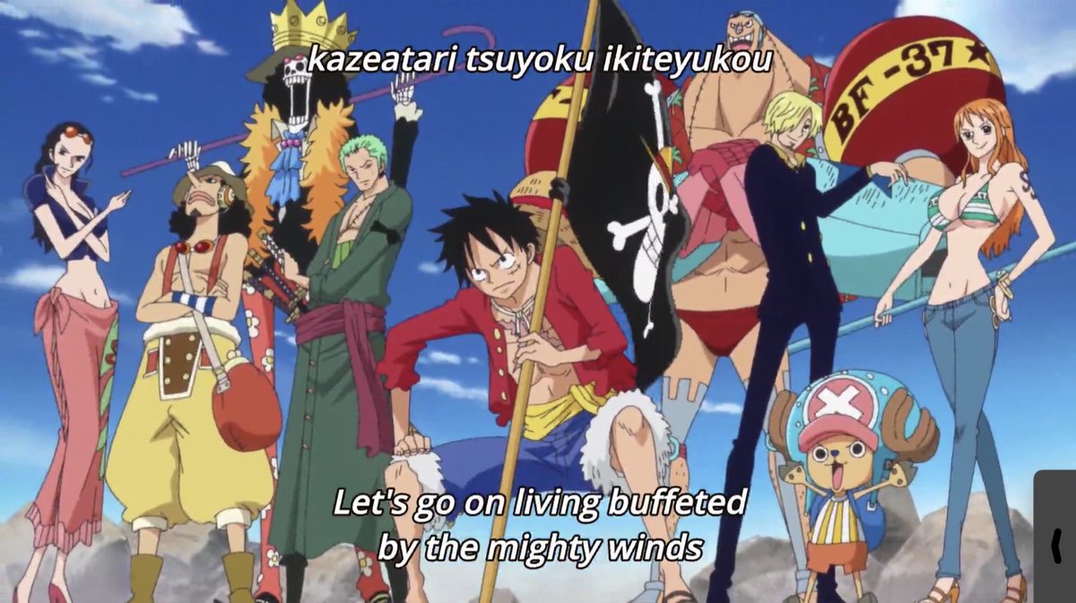 We finally got a new opening!! Strawhats being domestic is so cute 