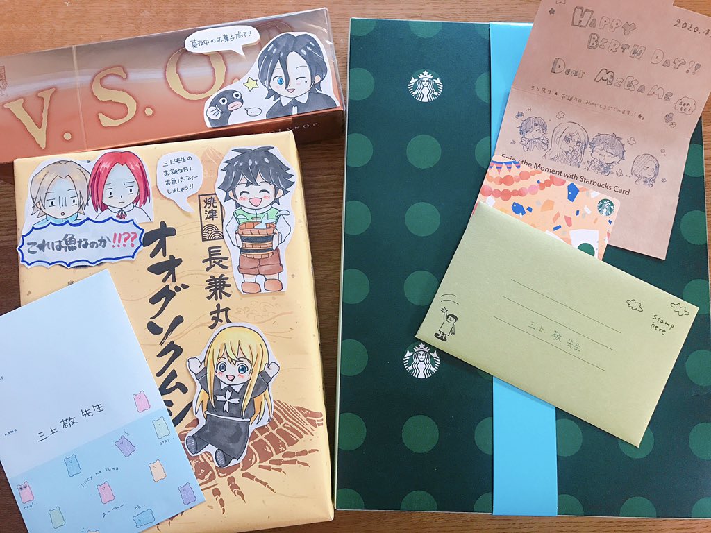 あの!お誕生日プレゼントが届きまして……!?♀️
ここまでしていただけるなんて本当にビックリですし恐縮ですが、とても嬉しいです!もったいないくらいのプレゼントとお手紙本当にありがとうございます…!
絵が本当にかわいいから拡大して見て〜〜???