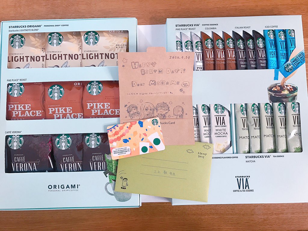 あの!お誕生日プレゼントが届きまして……!?♀️
ここまでしていただけるなんて本当にビックリですし恐縮ですが、とても嬉しいです!もったいないくらいのプレゼントとお手紙本当にありがとうございます…!
絵が本当にかわいいから拡大して見て〜〜???