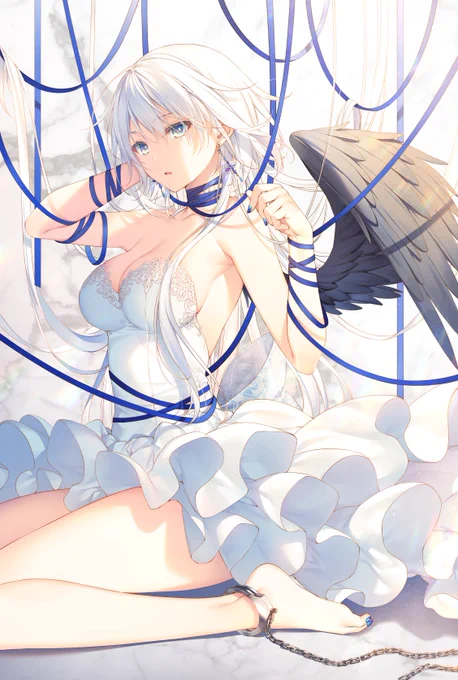 最近よく描いてるので羽の生えた女の子+聖剣学院で…!
#絵描き繋がれ 